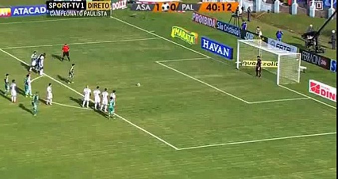 Agua Santa 1 vs 1 Palmeiras Goal Robinho Brazil Paulista A1 27-03-2016