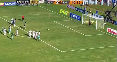 Agua Santa 1 vs 1 Palmeiras  Goal  Robinho Brazil Paulista A1 27-03-2016