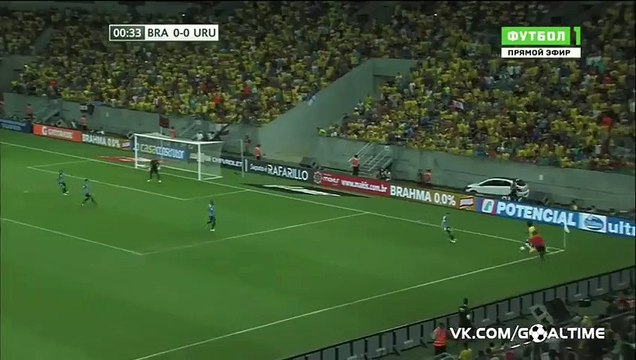 Douglas Costa GOAL - Brazil 1 - 0 Uruguay 26.03.2016