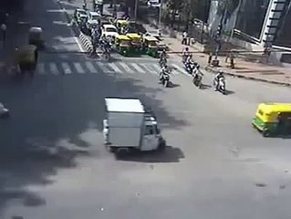 Road Accident   Bike and Auto by Bangalore Traffic Police   YouTube (Comic FULL HD 720P)