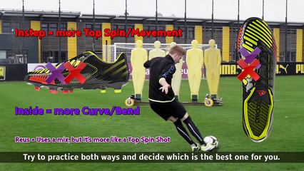 Marco Reus -  Freistoß Tutorial - Schußtechnik - Ger dub/Eng sub | freekickerz