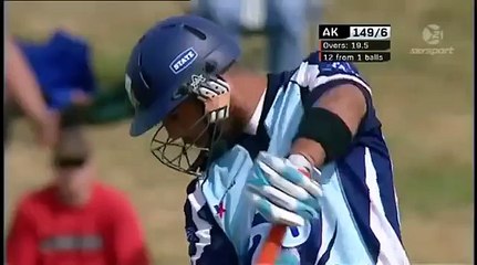 12 runs needed off 1 ball - Team wins -Most Amazing Finish Ever-