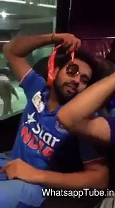 Bus video of INdian Players after winning from Pakistan