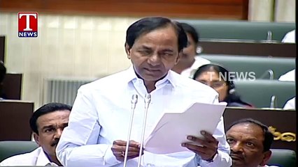 CM KCR Full Speech In Assembly  Telangana Assembly 2016  T News 13