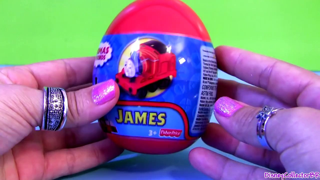 Thomas & Friends Toy Surprise From Take and Play James easter eggs unwrapping by Disneycol