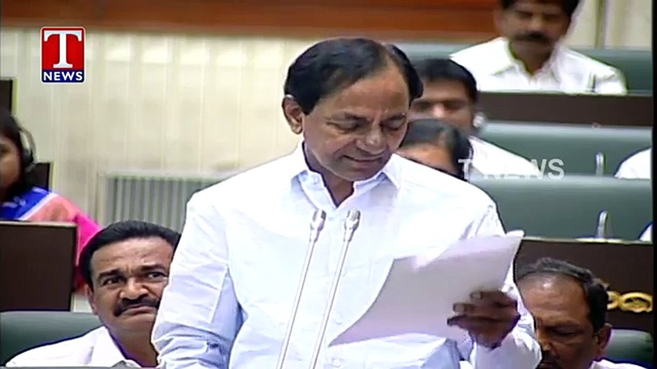 CM KCR Full Speech In Assembly  Telangana Assembly 2016  T News 5