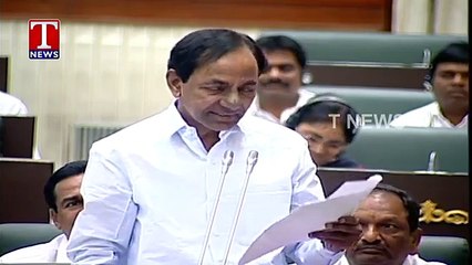 CM KCR Full Speech In Assembly  Telangana Assembly 2016  T News 8