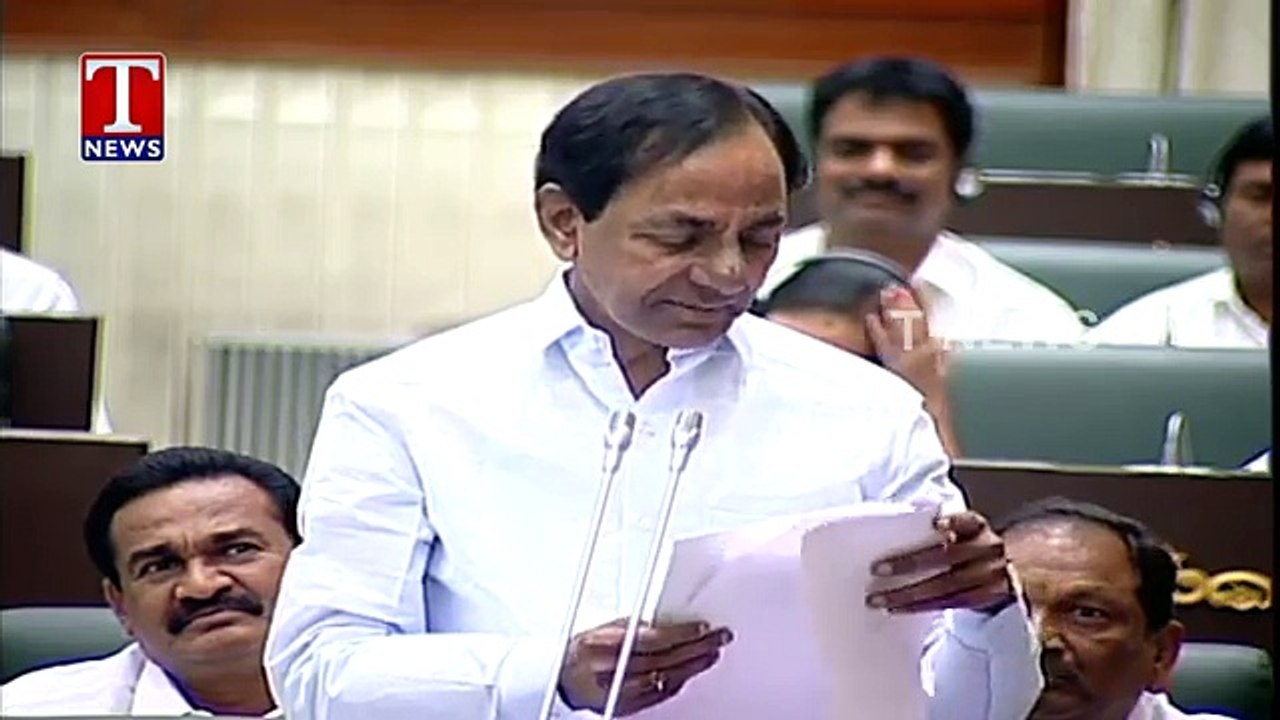 CM KCR Full Speech In Assembly  Telangana Assembly 2016  T News 9