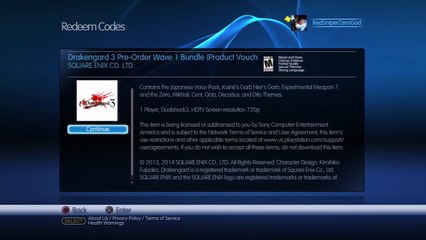 Drakengard 3 - Preorder DLC Pack Wave 1: Japanese Voice Over + 2 Bonus Items