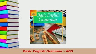 PDF  Basic English Grammar  AGS PDF Book Free