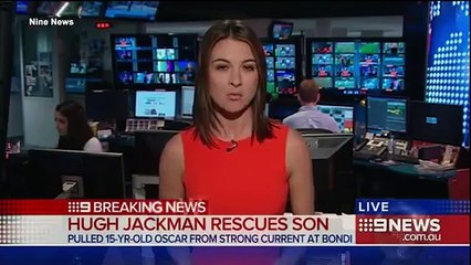 Hugh Jackman sauve son fils de la noyade