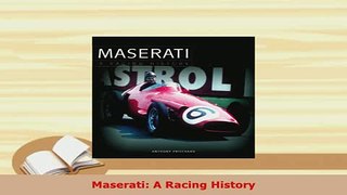 PDF  Maserati A Racing History PDF Full Ebook