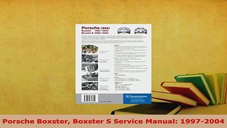 PDF  Porsche Boxster Boxster S Service Manual 19972004 Download Full Ebook