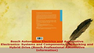 PDF  Bosch Automotive Electrics and Automotive Electronics Systems and Components Networking Download Full Ebook