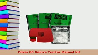 Download  Oliver 88 Deluxe Tractor Manual Kit PDF Online