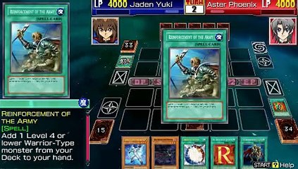 yugioh gx tag force 3 English gameplay jaden vs aster