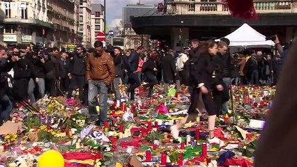 The BBC's Anna Holligan and Shaun Ley watched as the scenes unfolded