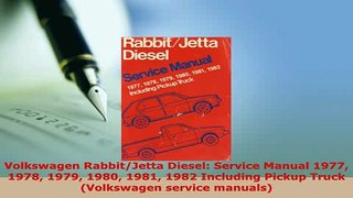 Download  Volkswagen RabbitJetta Diesel Service Manual 1977 1978 1979 1980 1981 1982 Including PDF Full Ebook