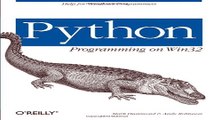 Download Python Programming On Win32  Help for Windows Programmers