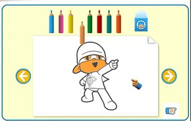 Mundo Pocoyo Clip Dibujos para pintar y colorear / recortables
