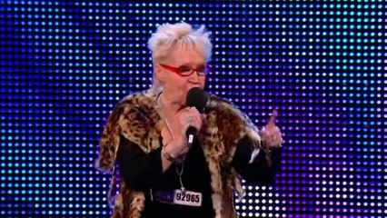 Kelly Fox shocks and rocks! Britain's Got Talent 2013 - Kiss My Ass