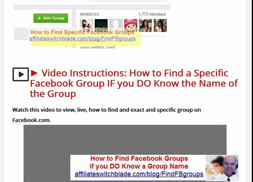 ➜ How to Find a Specific Facebook Groups IF you DO Know the Specific Name of a Group1