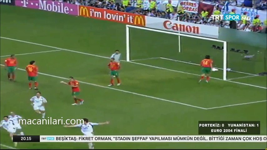 [HD] 04.07.2004 - UEFA EURO 2004 Final Match Portugal 0-1 Greece - Portekiz 0-1 Yunanistan