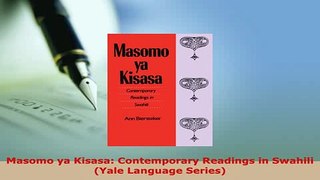 PDF  Masomo ya Kisasa Contemporary Readings in Swahili Yale Language Series PDF Book Free