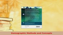 Download  Demographic Methods and Concepts Ebook