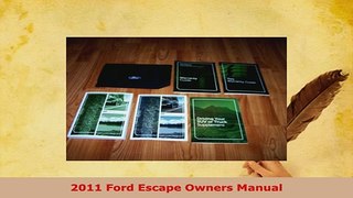 Download  2011 Ford Escape Owners Manual Download Online