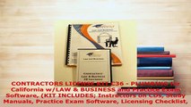 PDF  CONTRACTORS LICENSE KIT C36  PLUMBING for California wLAW  BUSINESS and Practice Exam Read Full Ebook