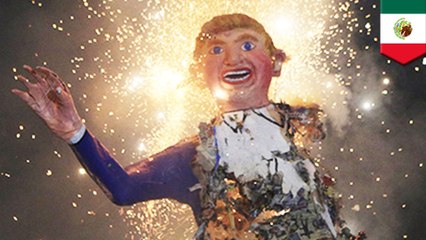 Trump burned as 'Judas' effigy in Mexico; the wall just got 10 feet taller!