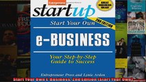 Start Your Own EBusiness 2nd Edition Start Your Own
