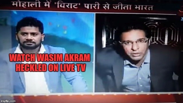 Wasim Akram Camera Crew attacked in Mumbai on Aajtak Channel