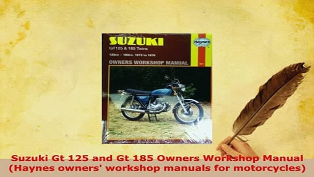 Download Suzuki Gt 125 and Gt 185 Owners Workshop Manual Haynes owners workshop manuals for PDF Online