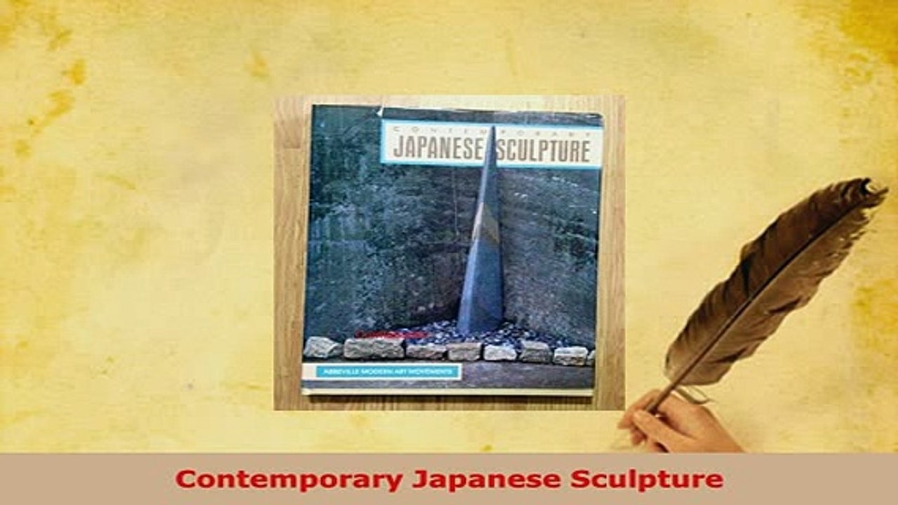 Download  Contemporary Japanese Sculpture Read Online