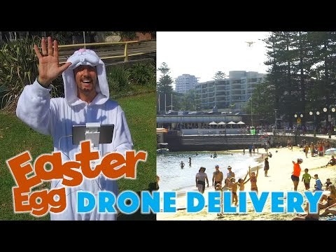 An Egg-Celent Drone Delivery to Aussie Beachgoers
