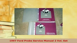 Download  1997 Ford Probe Service Manual 2 Vol Set PDF Online