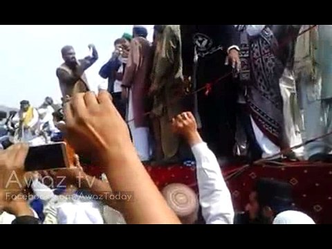 Son of Mumtaz Qadri in Islamabad Dharna