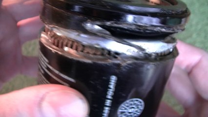 Inside oil filter FILTRON test