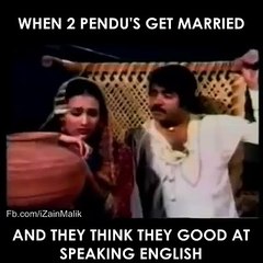 Punjabi Movie Talking Punjabi English Mix Funny Clip