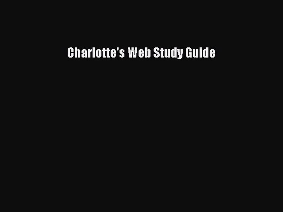Download Charlotte's Web Study Guide PDF Free