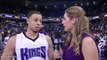DeMarcus Cousins Videobombs Seth Curry - Mavericks vs Kings - March 27, 2016 - NBA 2015-16 Season