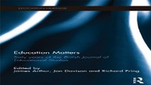 Read Education Matters  60 years of the British Journal of Educational Studies  Education