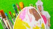 Easter Egg Coloring - Easter Bunny Paints GIANT Easter Egg - DIY eggs coloring