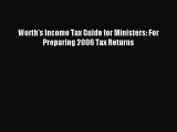 Download Worth's Income Tax Guide for Ministers: For Preparing 2006 Tax Returns PDF Online