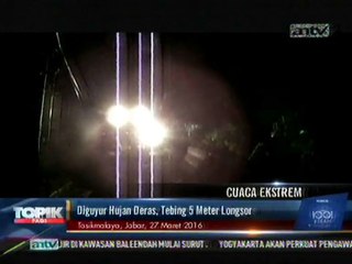 Diguyur Hujan Deras, Tebing 5 Meter Longsor