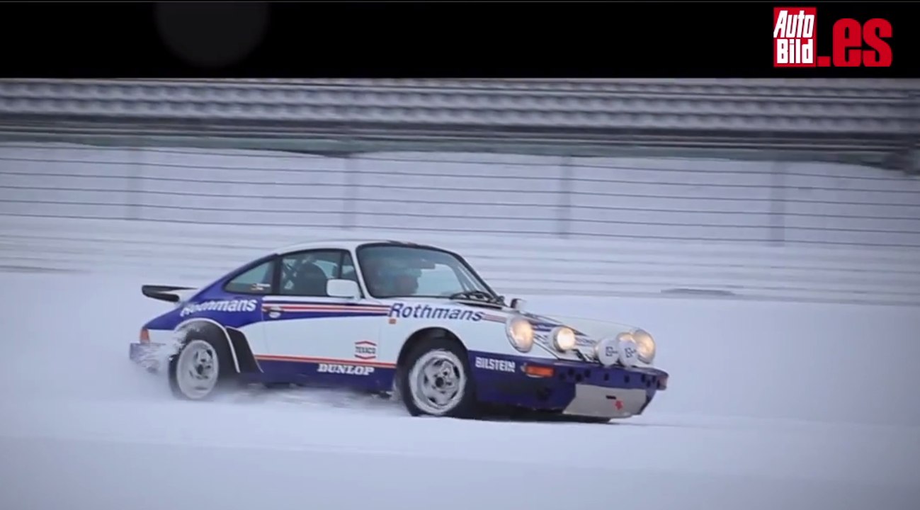 Porsche 911 SCRS: drift de locos en un Nürburgring nevado