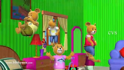 Five Little Rabbits Jumping on the Bed Nursery Rhyme + More Kids Songs  From CVS 3D Rhymes