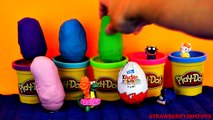 Peppa Pig Play Doh Kinder Surprise Spongebob Cars 2 Dora The Explorer Easter Egg Surprise Eggs